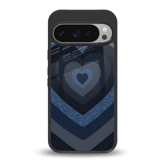 Y2K Frosted Berry Hearts back phone cover | glass case for google pixel 9 pro