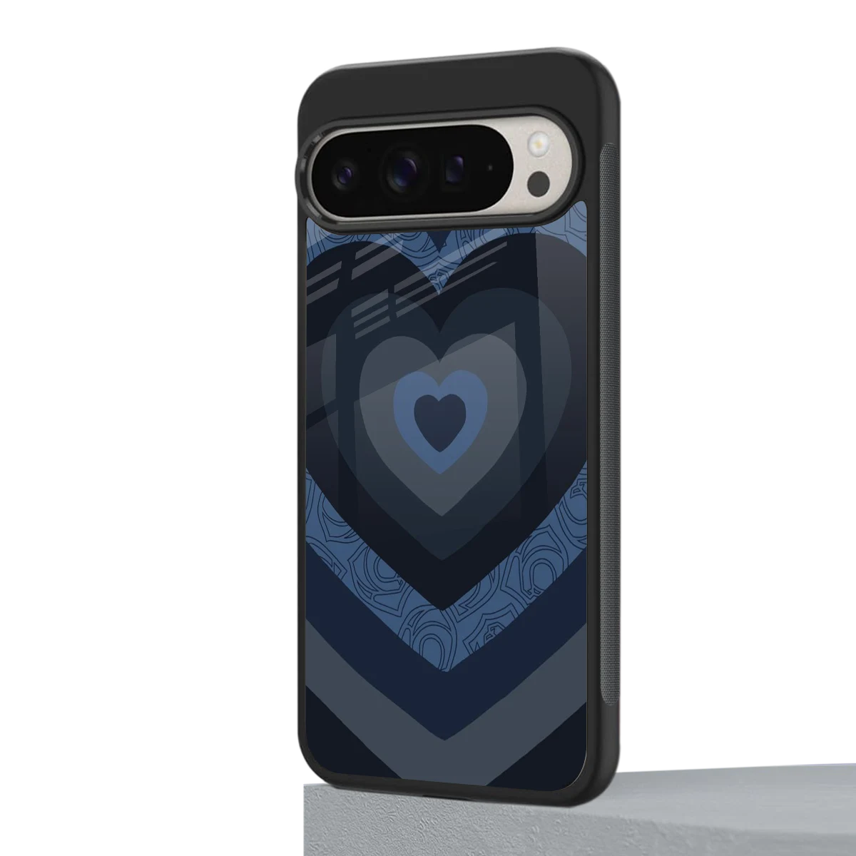 Y2K Frosted Berry Hearts google pixel 9 pro xl mobile cover | shockproof glass phone case