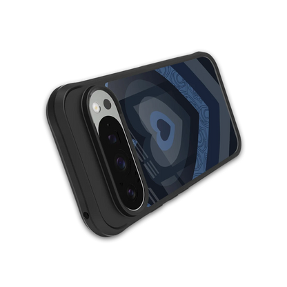 Y2K Frosted Berry Hearts stylish phone case for google pixel 9 pro xl | glossy glass and slim fit