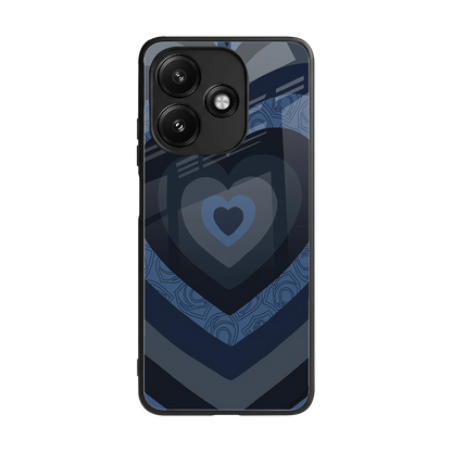 Y2K Frosted Berry Hearts back phone cover | glass case for redmi 12 5g