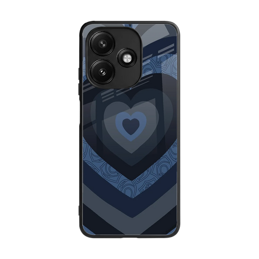 Y2K Frosted Berry Hearts back phone cover | glass case for redmi 12 5g