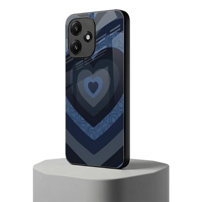 Y2K Frosted Berry Hearts redmi 12 5g mobile cover | shockproof glass phone case