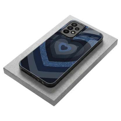 Y2K Frosted Berry Hearts stylish phone case for samsung galaxy a23 | glossy glass and slim fit