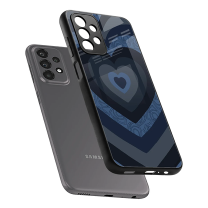 Y2K Frosted Berry Hearts sleek samsung galaxy a23 cover with tempered glass back and TPU edges
