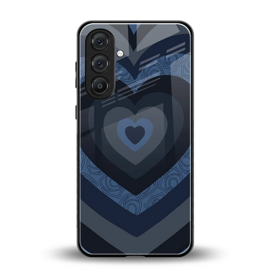 Y2K Frosted Berry Hearts back phone cover | glass case for samsung galaxy m35 5g