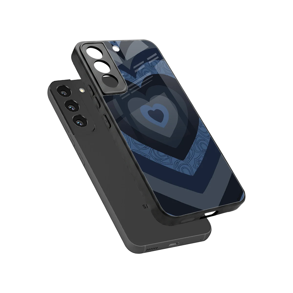 Y2K Frosted Berry Hearts sleek samsung galaxy s22 cover with tempered glass back and TPU edges