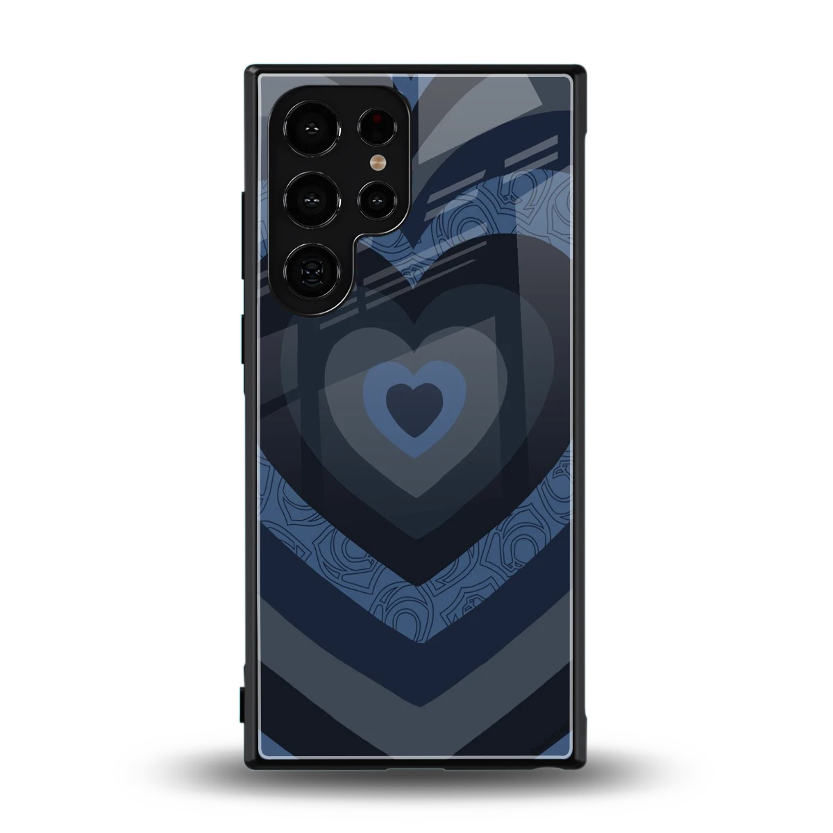 Y2K Frosted Berry Hearts back phone cover | glass case for samsung galaxy s24 ultra