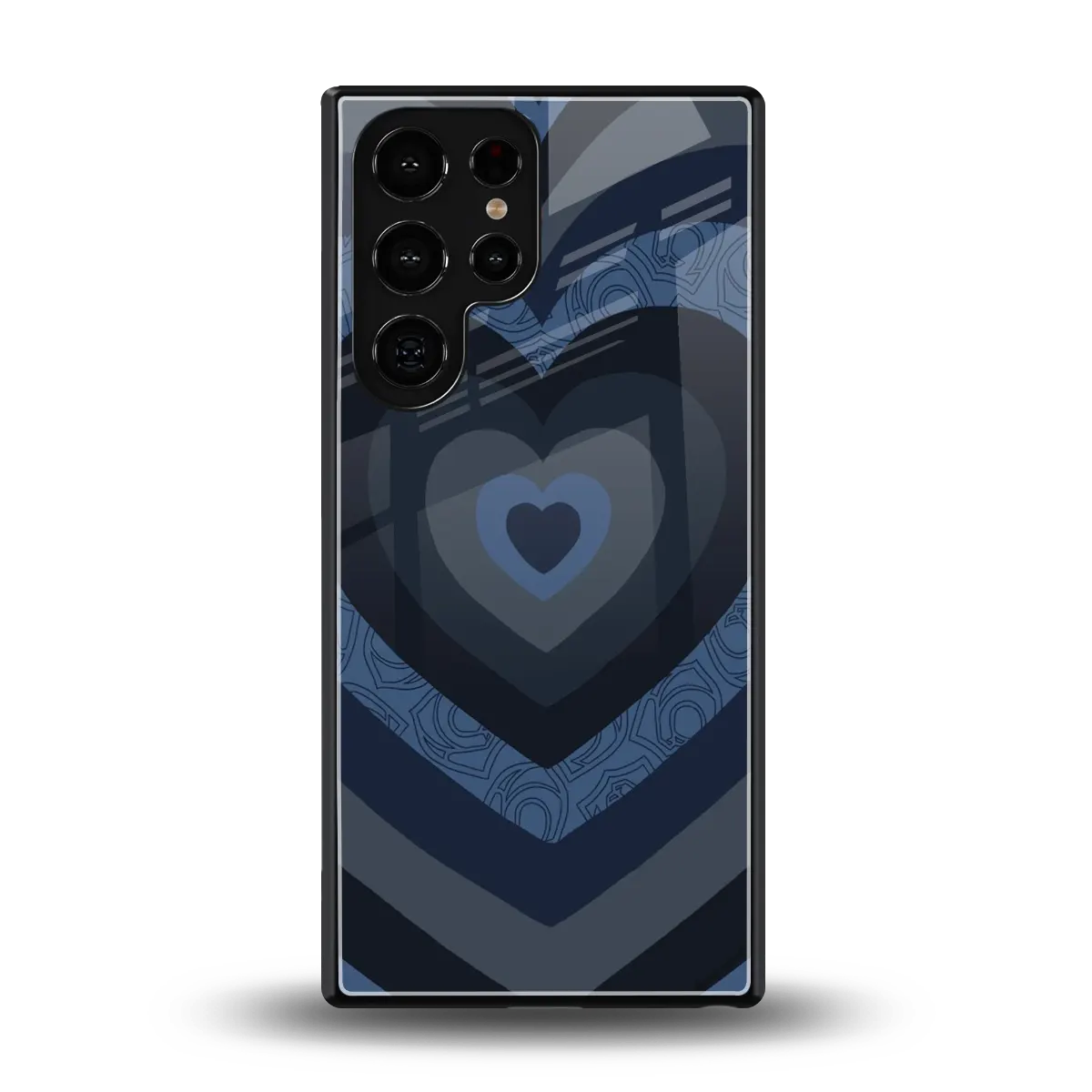 Y2K Frosted Berry Hearts back phone cover | glass case for samsung galaxy s25 ultra