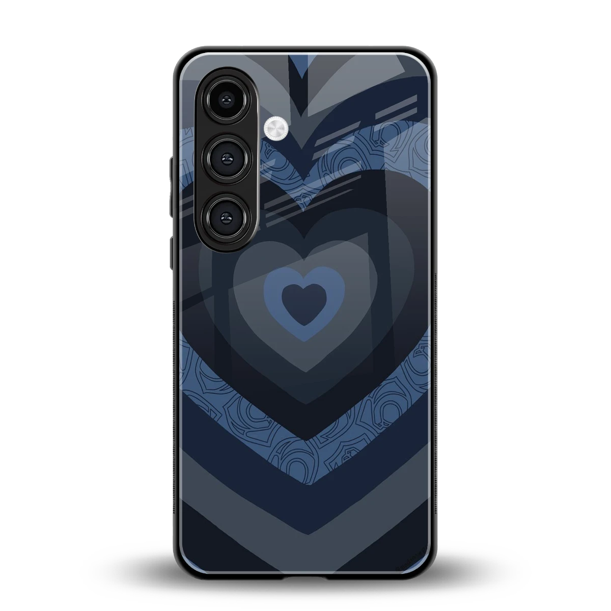 Y2K Frosted Berry Hearts back phone cover | glass case for samsung galaxy s24