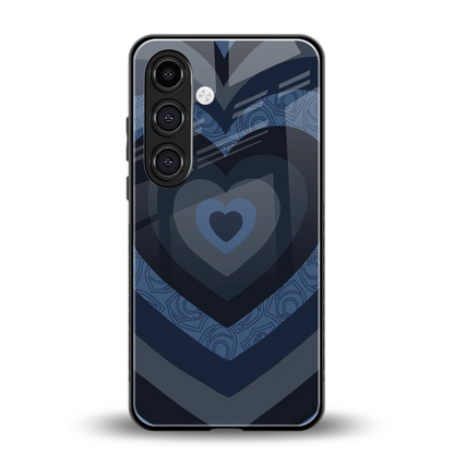 Y2K Frosted Berry Hearts back phone cover | glass case for samsung galaxy s24