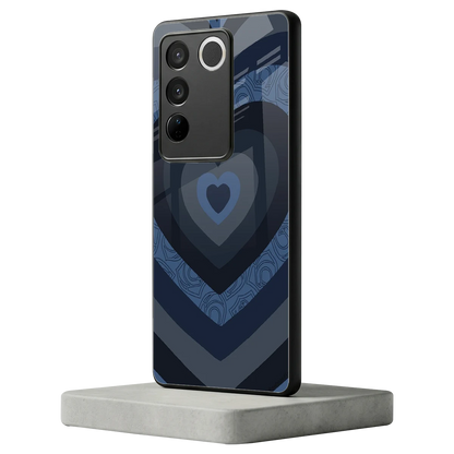 Y2K Frosted Berry Hearts vivo v27 5g mobile cover | shockproof glass phone case