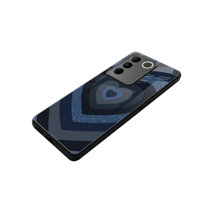 Y2K Frosted Berry Hearts stylish phone case for vivo v27 5g | glossy glass and slim fit