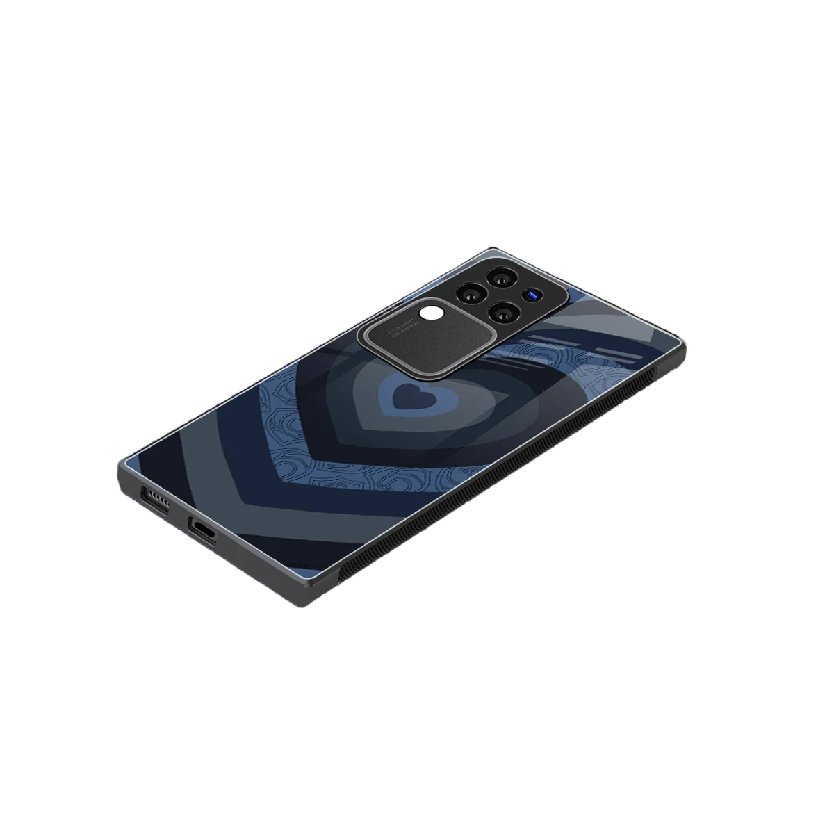 Y2K Frosted Berry Hearts stylish phone case forvivo v30 pro | glossy glass and slim fit