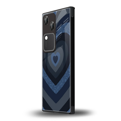Y2K Frosted Berry Hearts vivo v30 mobile cover | shockproof glass phone case