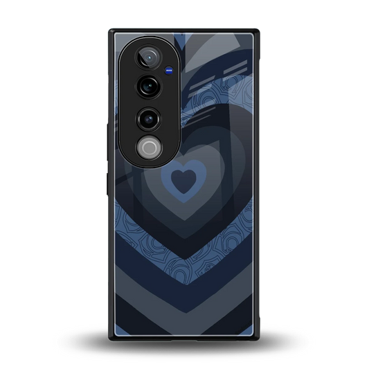 Y2K Frosted Berry Hearts back phone cover | glass case for vivo v40 pro
