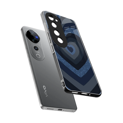 Y2K Frosted Berry Hearts sleek vivo v40 pro cover with tempered glass back and TPU edges