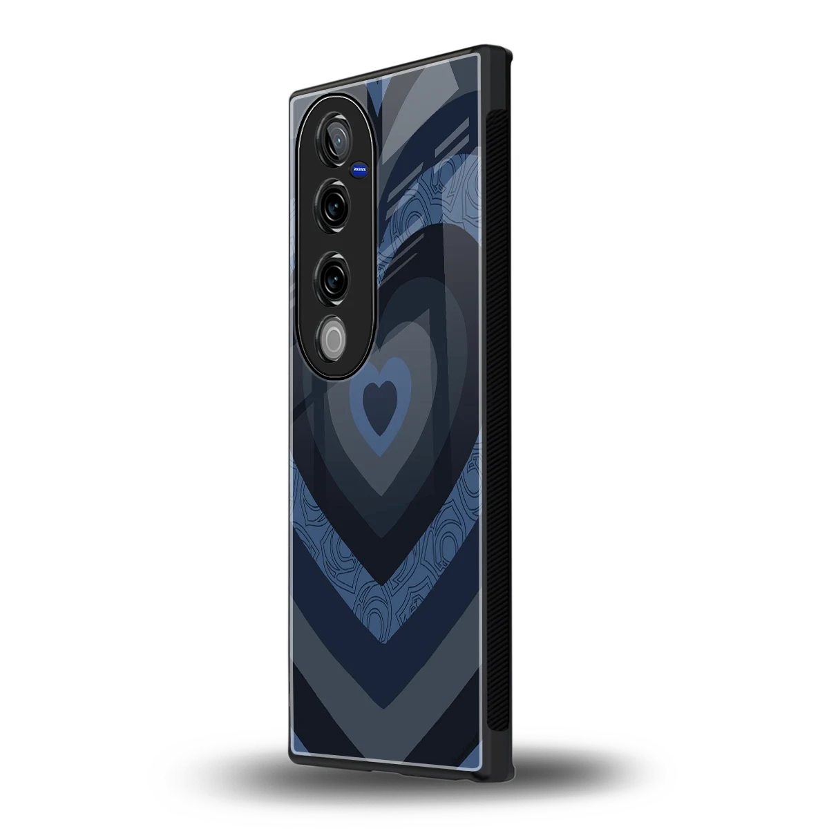 Y2K Frosted Berry Hearts vivo v40 pro mobile cover | shockproof glass phone case
