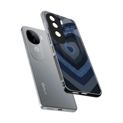 Y2K Frosted Berry Hearts sleek vivo v40e cover with tempered glass back and TPU edges