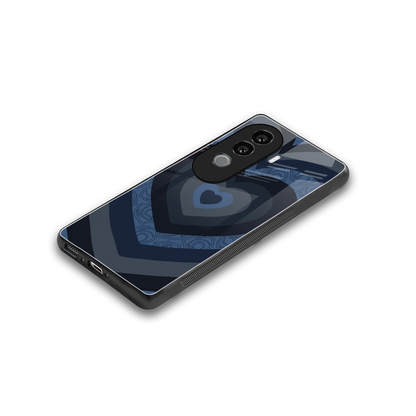 Y2K Frosted Berry Hearts stylish phone case for vivo v40e | glossy glass and slim fit