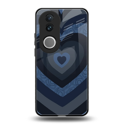 Y2K Frosted Berry Hearts back phone cover | glass case for vivo v50