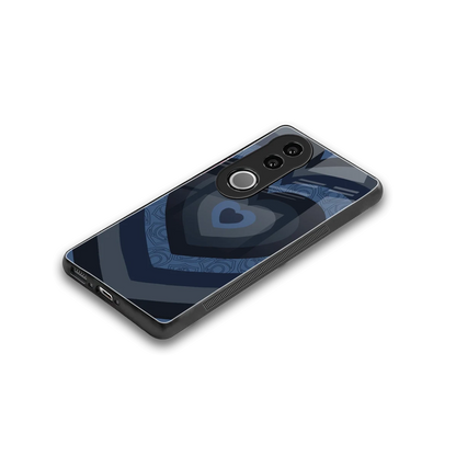 Y2K Frosted Berry Hearts stylish phone case for vivo v50 | glossy glass and slim fit