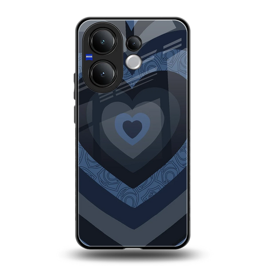 Y2K Frosted Berry Hearts back phone cover | glass case for vivo v60