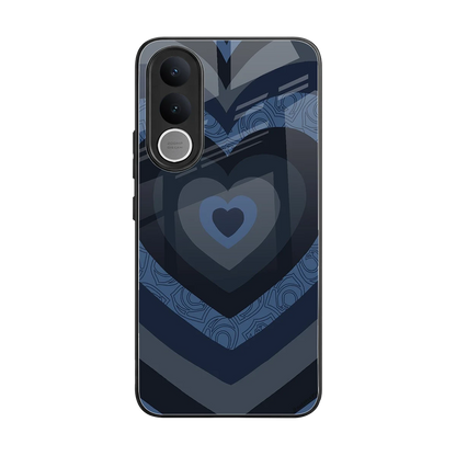 Y2K Frosted Berry Hearts back phone cover | glass case for vivo v70 fe