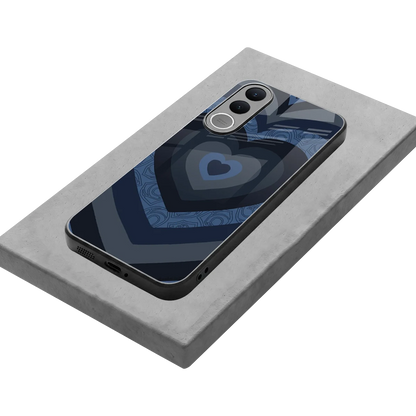 Y2K Frosted Berry Hearts stylish phone case for vivo v70 fe | glossy glass and slim fit