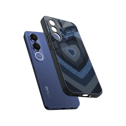 Y2K Frosted Berry Hearts sleek vivo v70 fe cover with tempered glass back and TPU edges