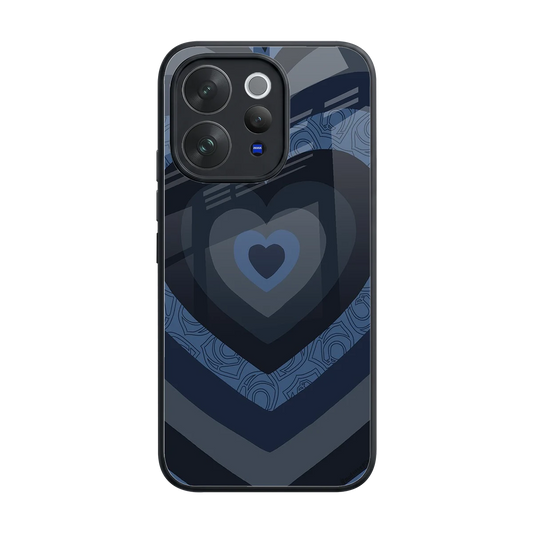 Y2K Frosted Berry Hearts back phone cover | glass case for vivo v70