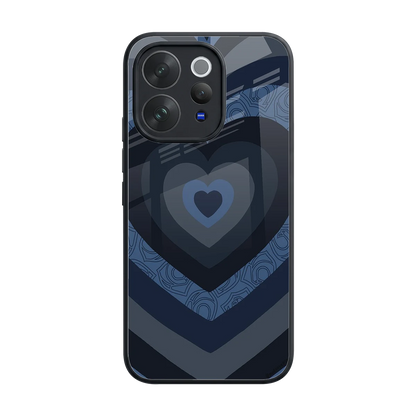 Y2K Frosted Berry Hearts back phone cover | glass case for vivo v70 elite