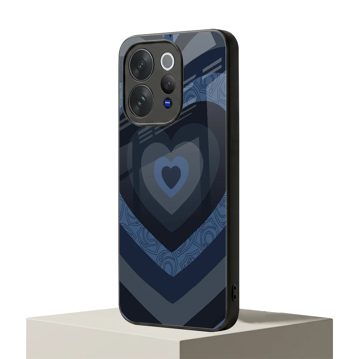 Y2K Frosted Berry Hearts vivo v70 elite mobile cover | shockproof glass phone case