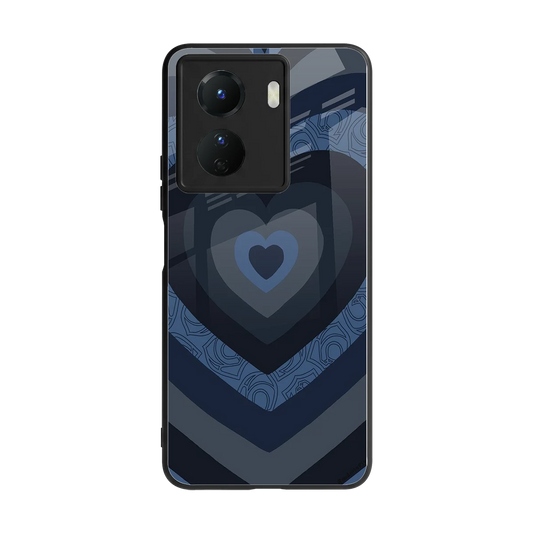 Y2K Frosted Berry Hearts back phone cover | glass case for vivo y16