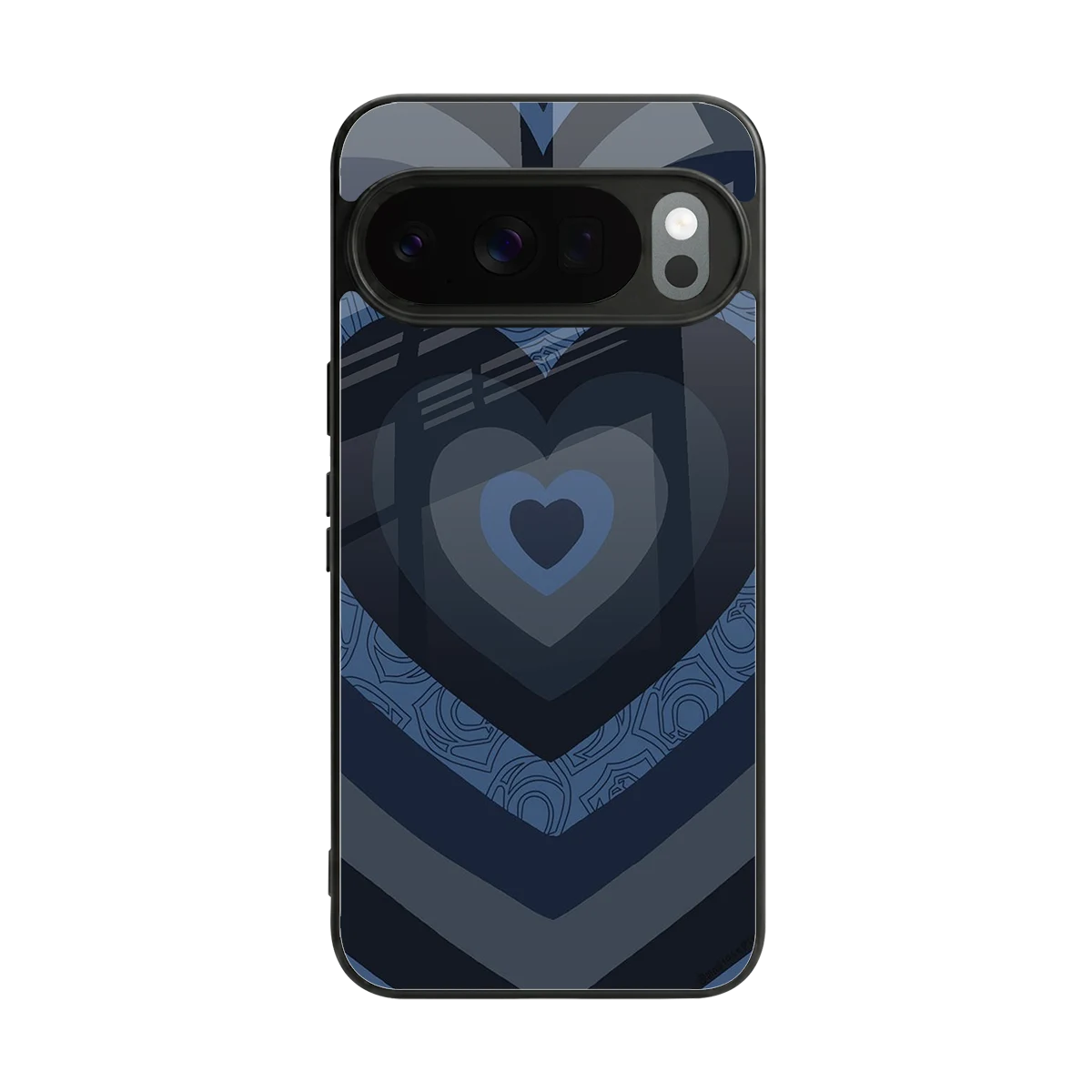 Y2K Frosted Berry Hearts back phone cover | glass case for google pixel 10 pro