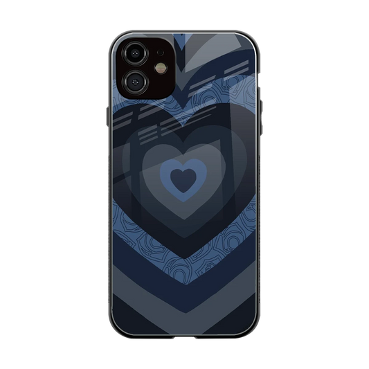 Y2K Frosted Berry Hearts back phone cover | glass case for iphone 12