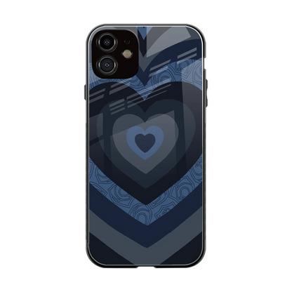 Y2K Frosted Berry Hearts back phone cover | glass case for iphone 11