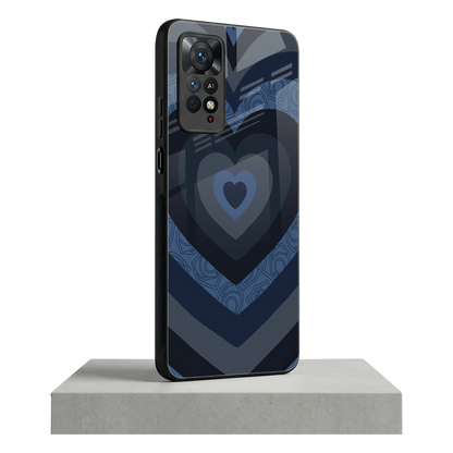 Y2K Frosted Berry Hearts redmi note 11 pro mobile cover | shockproof glass phone case