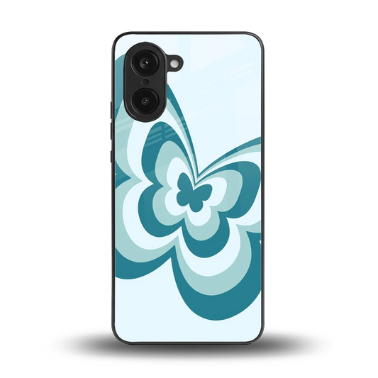 Y2K Green Butterfly back phone cover | glass case for oneplus nord ce5 5g