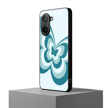 Y2K Green Butterfly oneplus nord ce5 5g mobile cover | shockproof glass phone case