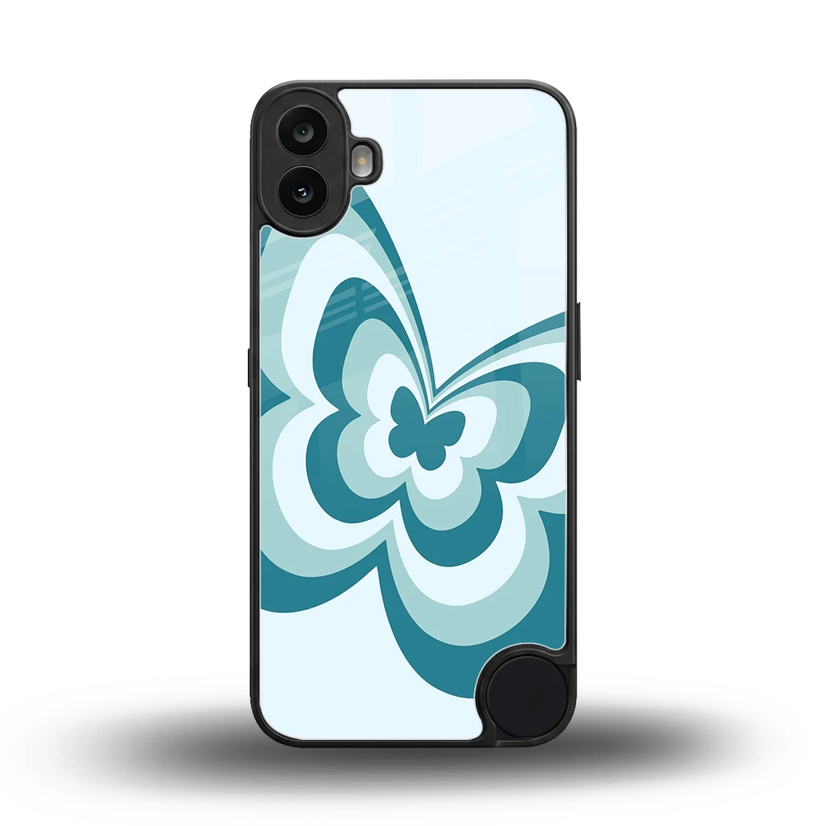 Y2K Green Butterfly back phone cover | glass case for cmf nothing phone 1