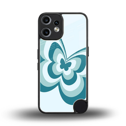 Y2K Green Butterfly back phone cover | glass case for cmf nothing phone 2 pro