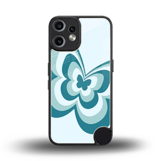 Y2K Green Butterfly back phone cover | glass case for cmf nothing phone 2 pro