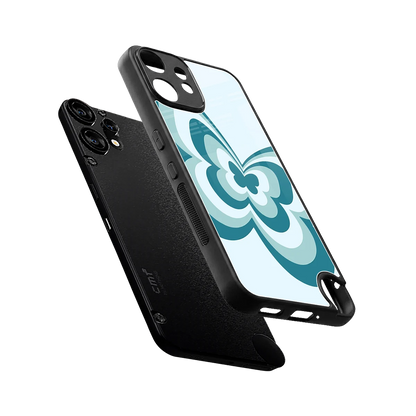 Y2K Green Butterfly sleek cmf nothing phone 2 pro cover with tempered glass back and TPU edges