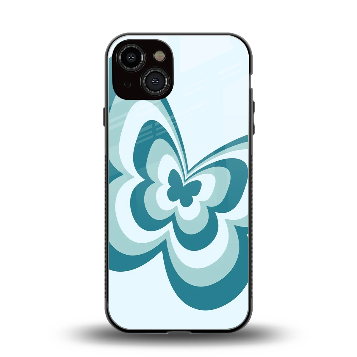 Y2K Green Butterfly back phone cover | glass case for iphone 13