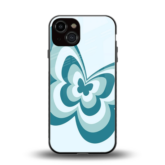Y2K Green Butterfly back phone cover | glass case for iphone 13