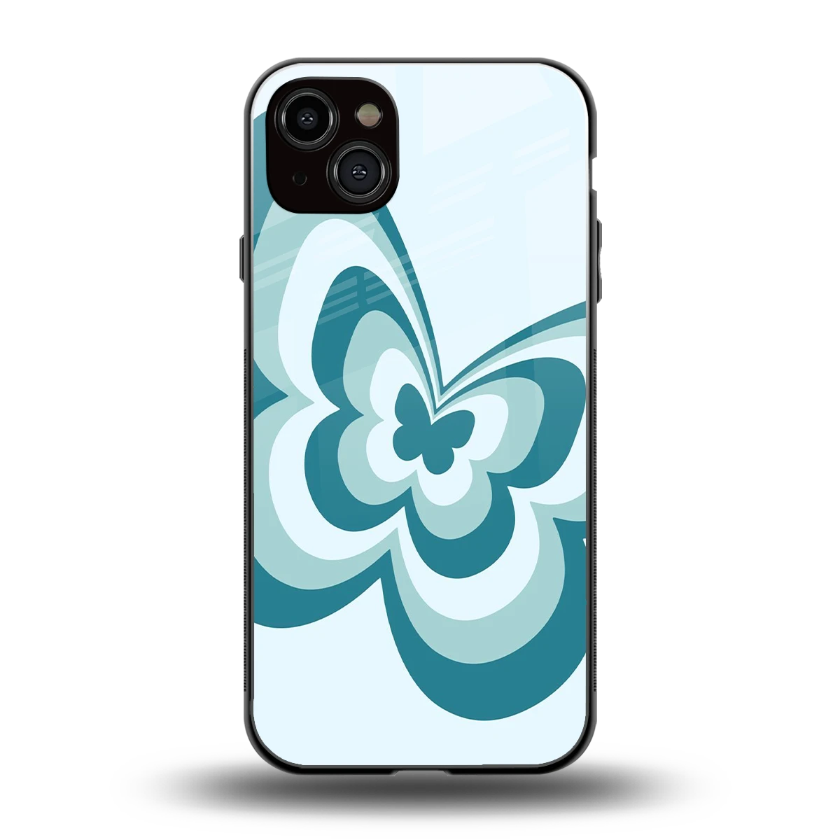 Y2K Green Butterfly back phone cover | glass case for iphone 14 plus
