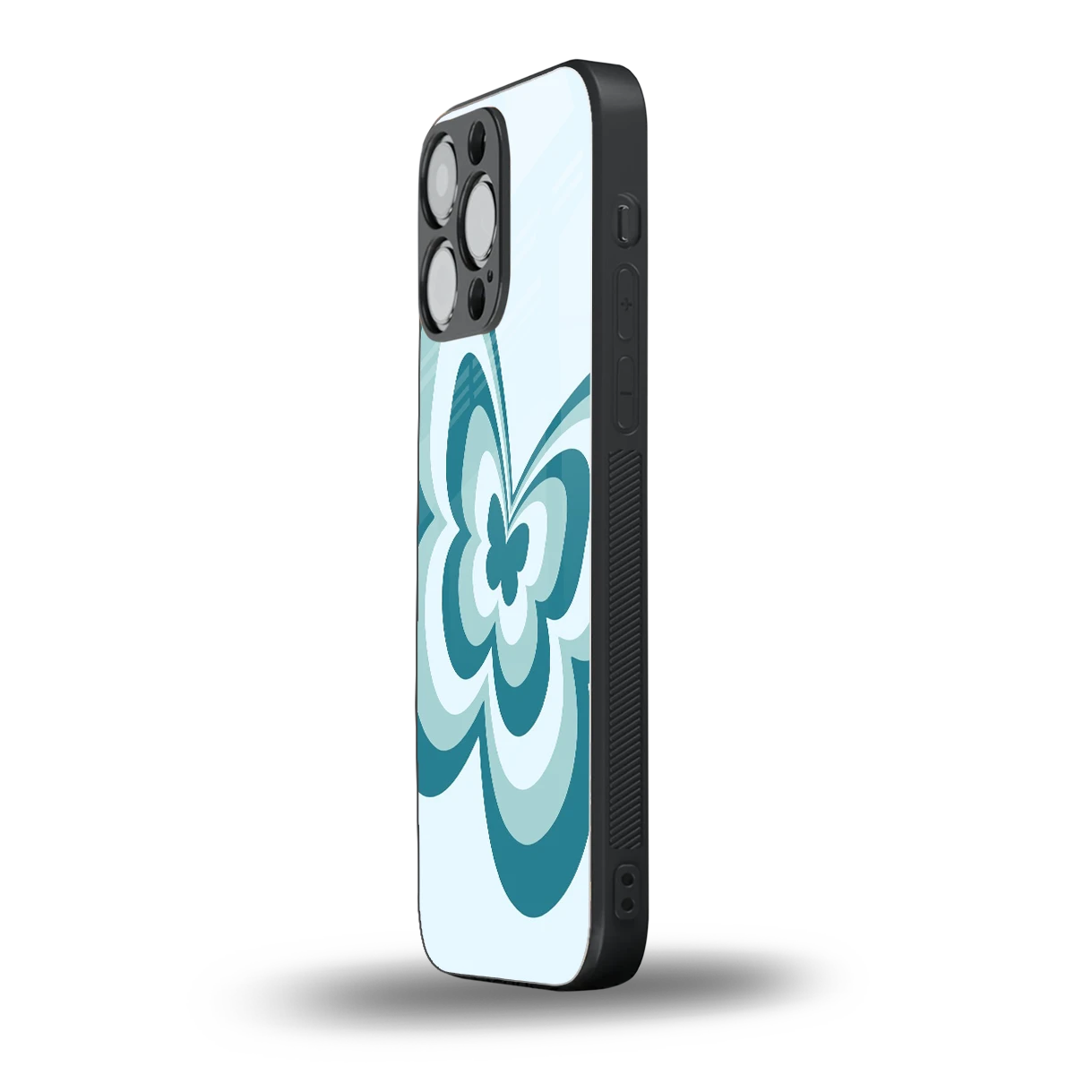 Y2K Green Butterfly iphone 15 pro max mobile cover | shockproof glass phone case