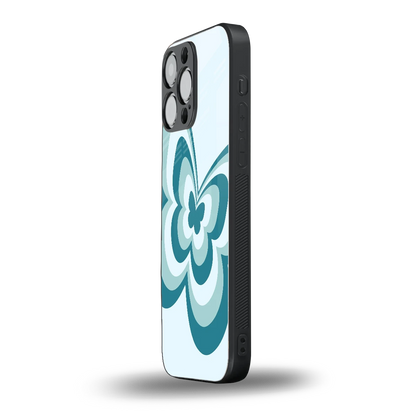 Y2K Green Butterfly iphone 15 pro max mobile cover | shockproof glass phone case