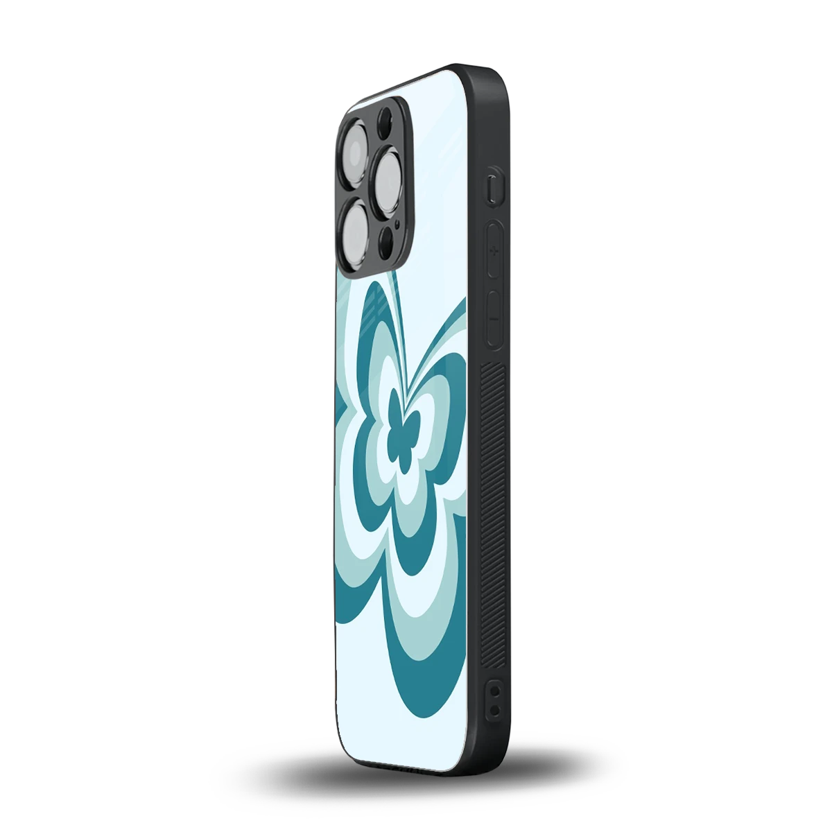 Y2K Green Butterfly iphone 15 pro mobile cover | shockproof glass phone case