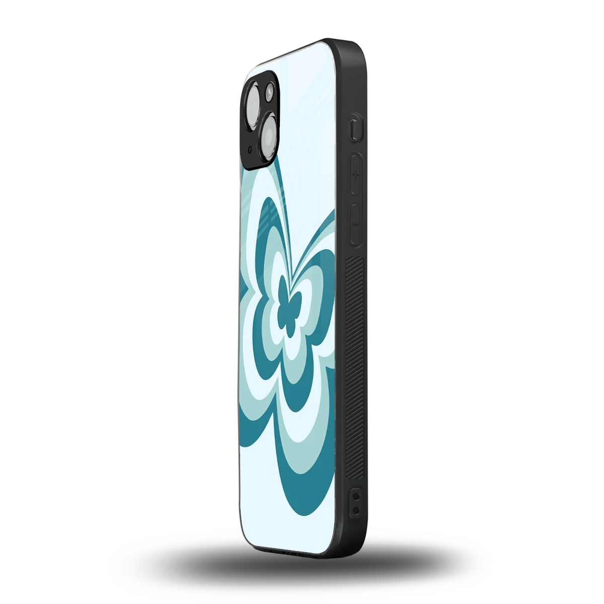 Y2K Green Butterfly iphone 15 mobile cover | shockproof glass phone case